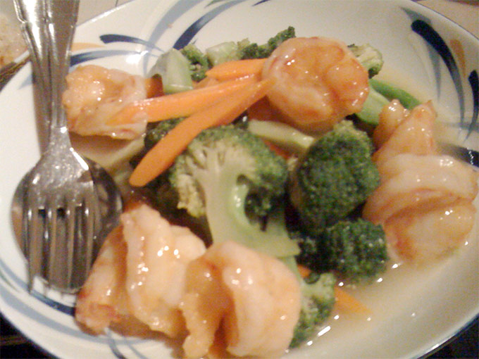 China Garden - shrimp broccoli