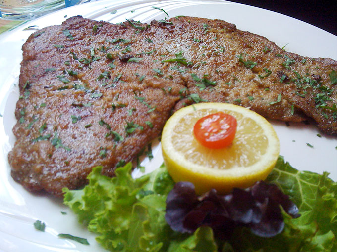 Point du Jour - veal schnitzel