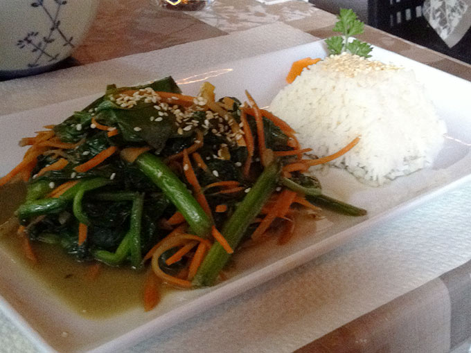 Bamboo Garden - rice and vegetables