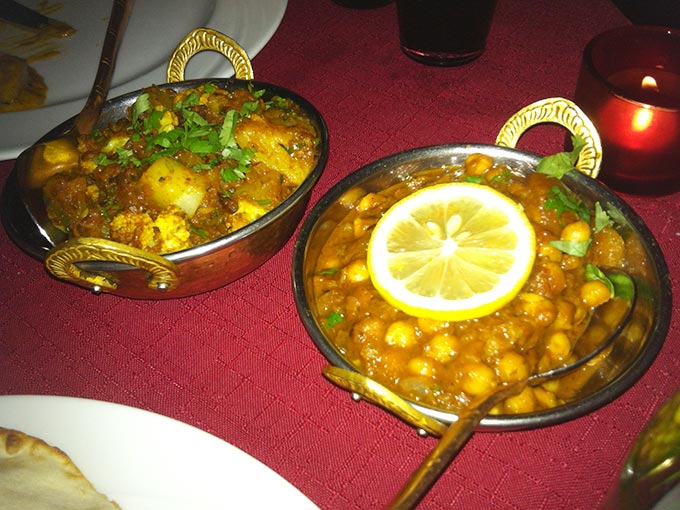 Little India - potato and cauliflower vegetarian dishes