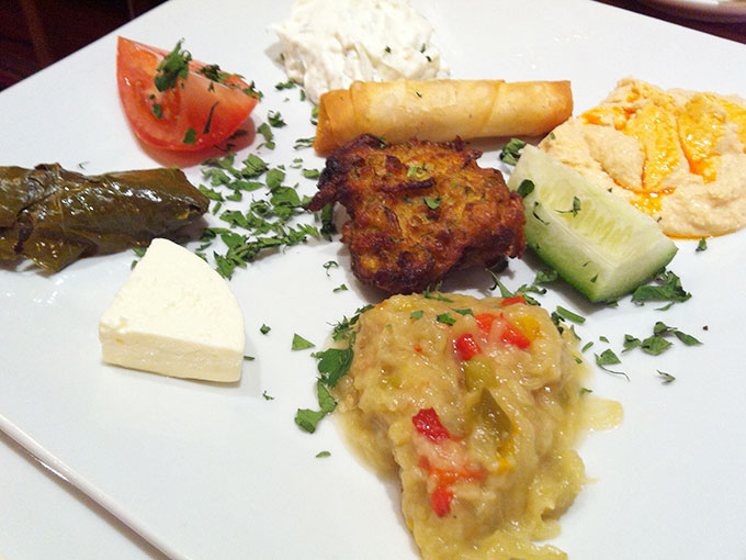 The Mediterranean Grill - assorted appetizers