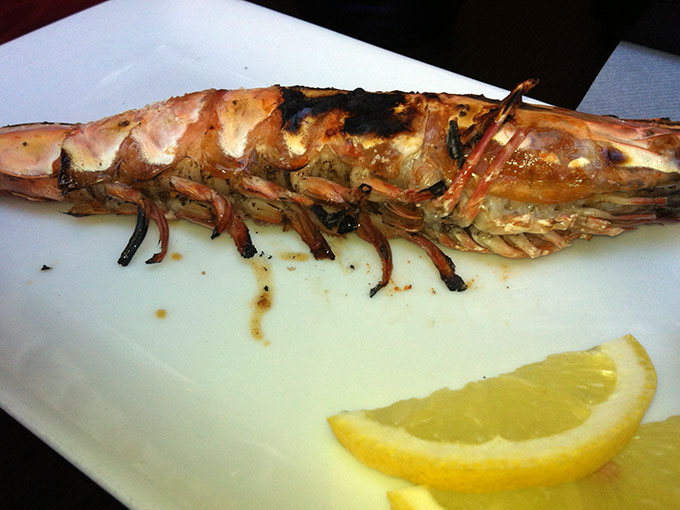 Pakupaku - grilled shrimp