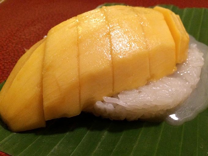 Jeab Fine Cuisine Thai - sticky rice and mango