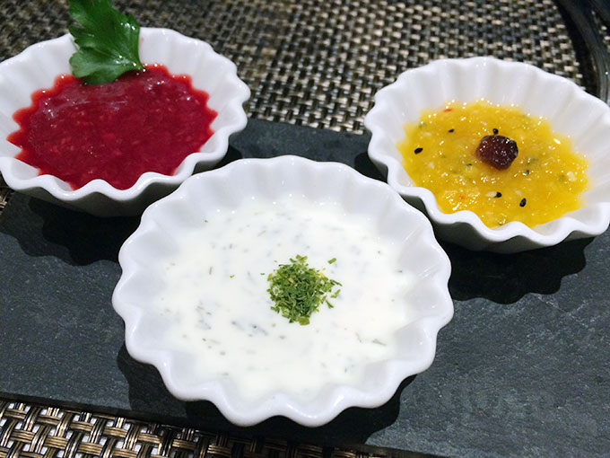 Kutchi restaurant - dips