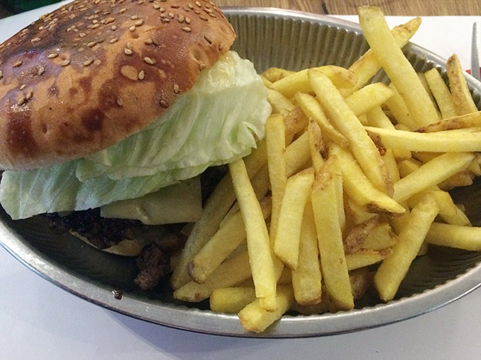 Vinnie's Café - bacon cheeseburger and fries