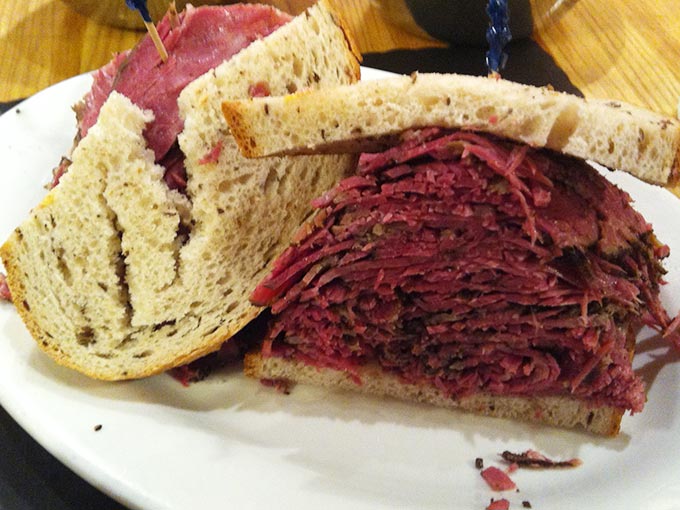 Sarge's Deli, NYC - pastrami on rye