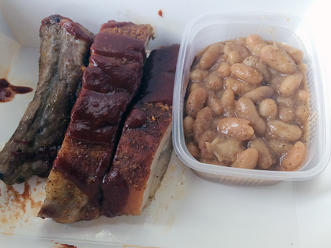 Funky BBQ - ribs and beans