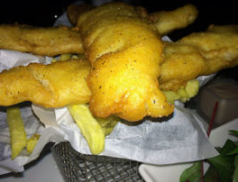 Fish and Chips at Kempinski