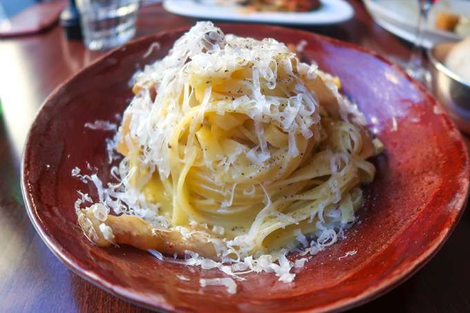 Bombar restaurant - pasta carbonara