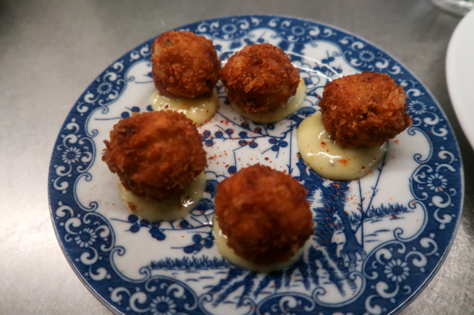 Bombar restaurant - cod fritters