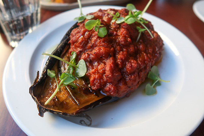 Bombar restaurant - eggplant ragu