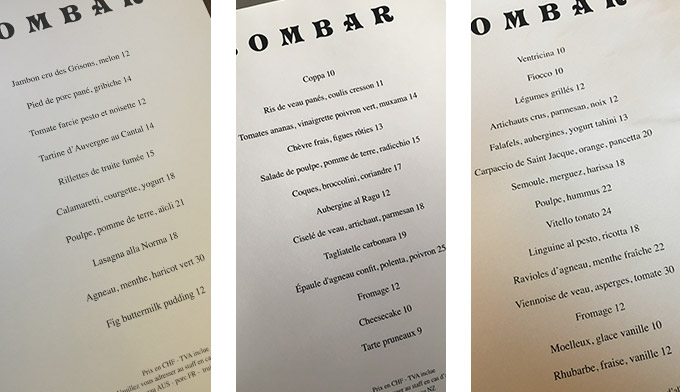 Bombar Menu - it's bomb!